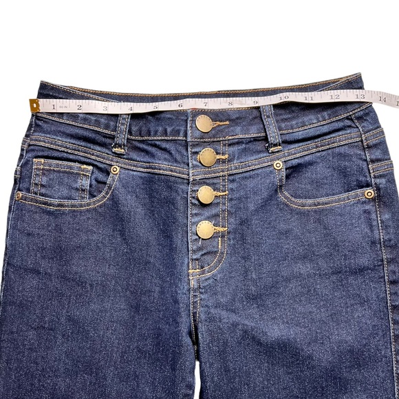 ModCloth Seamstress Buttoned Skinny Jeans Size 4 - Picture 8 of 11